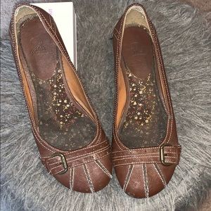 MIA Brown Heel Flats